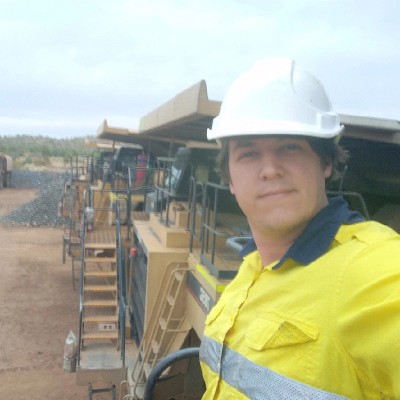 Dylan Loveday, founder of Brolka, on site at a Queensland copper mine